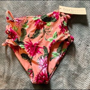 Tori Praver High Waisted Bikini Bottom